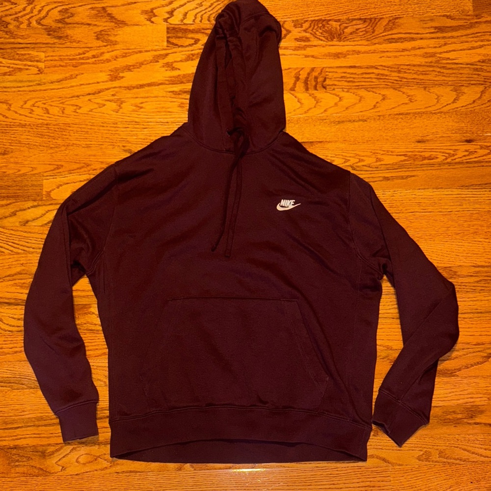 Nike burgundy pullover hoodie